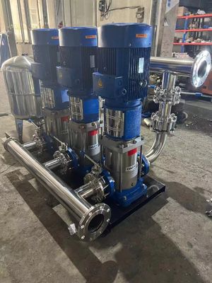Good price Van de de pompWatervoorziening van het frequentie piplien de hulpwater het materiaal1standby 1start .SS304 materiële pomp met en de druktank online